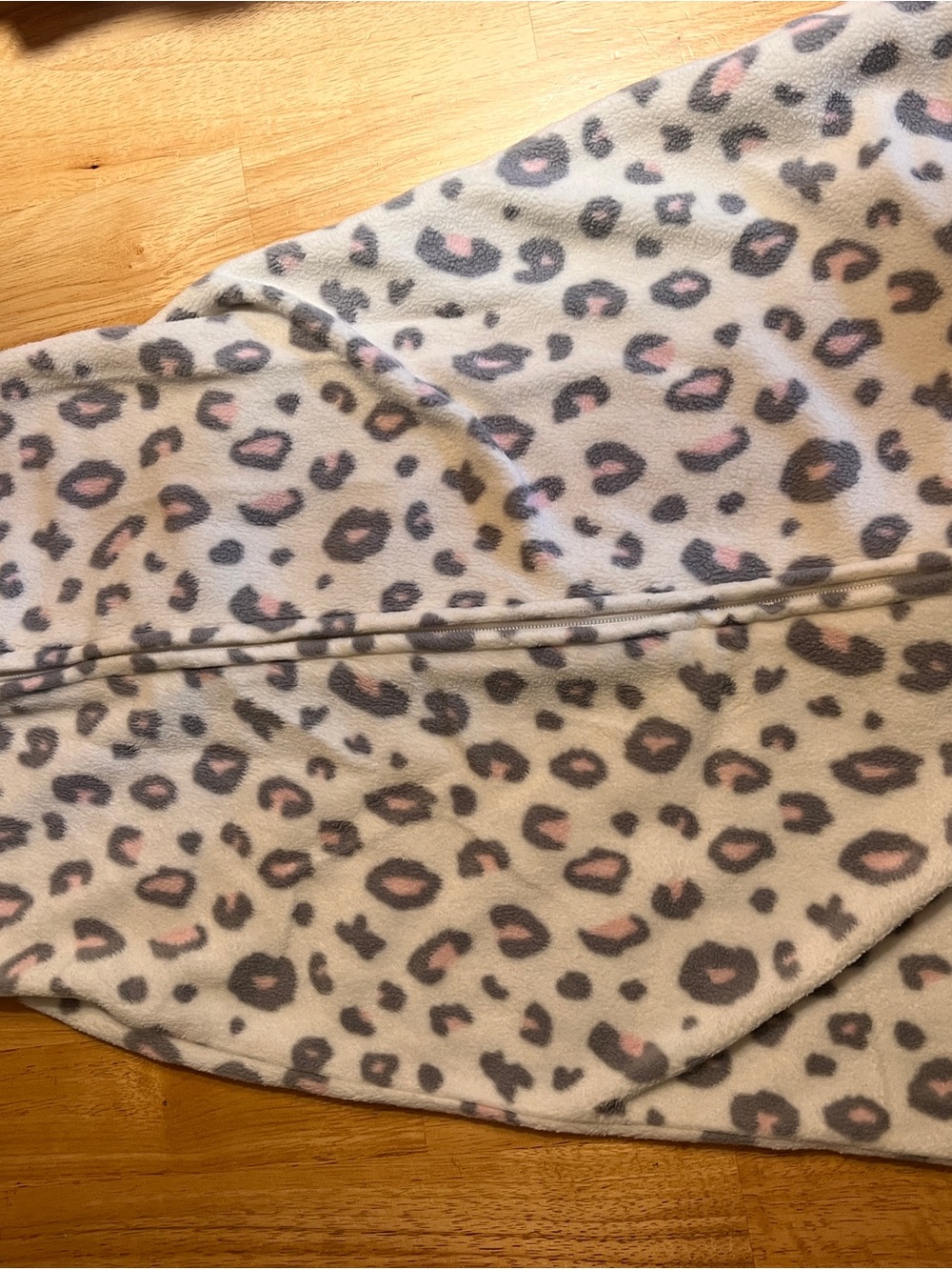 Halo Kids Sleep Sack in Cream with Gray and Pink Leopard Print